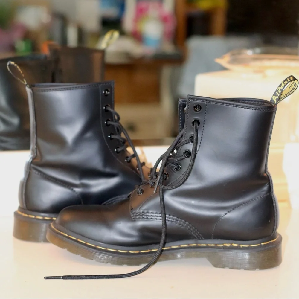 Dr. Marten - 1460 SMOOTH LEATHER LACE UP BOOTS - Picture 5 of 7